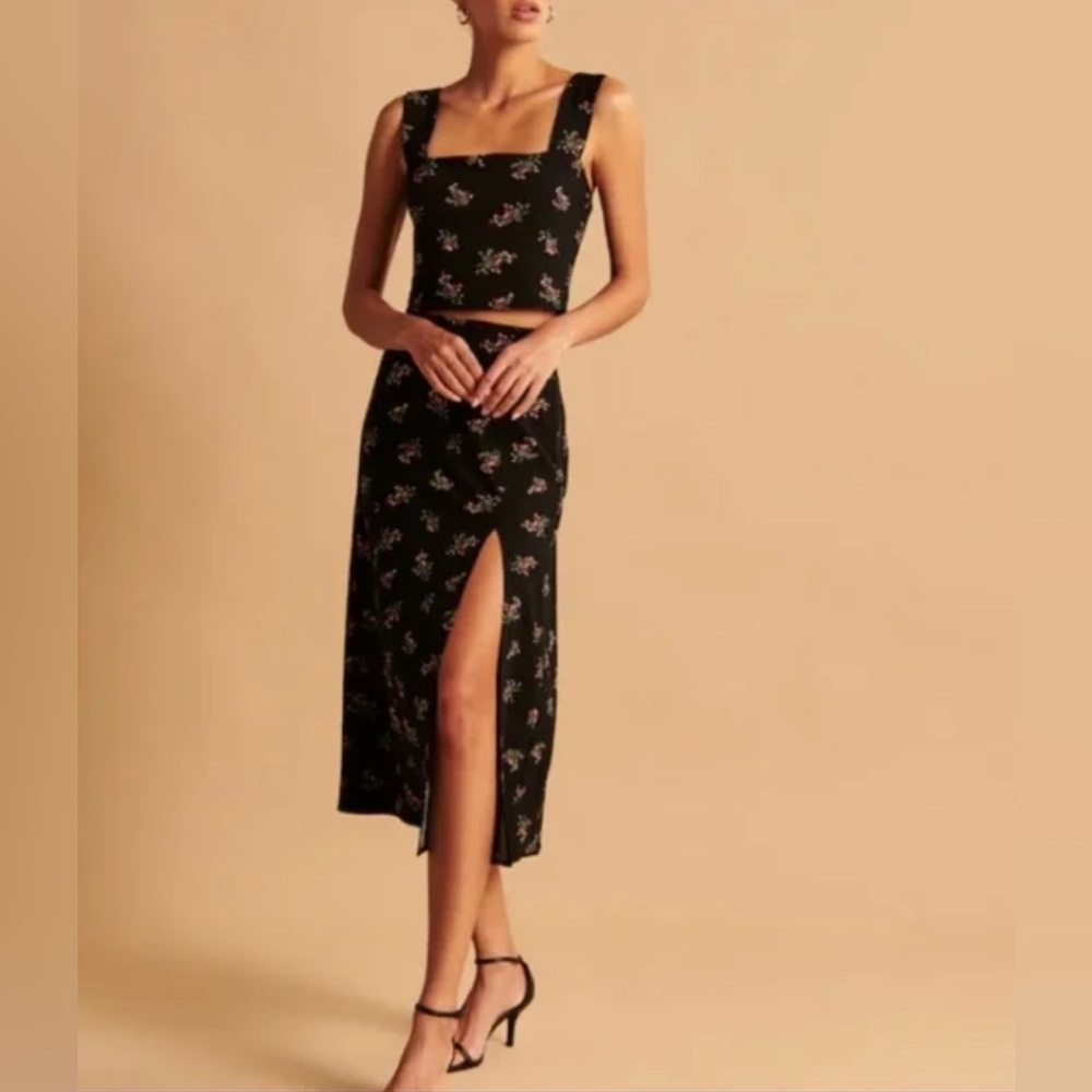 Abercrombie + Fitch Crop Top/ Skirt Set